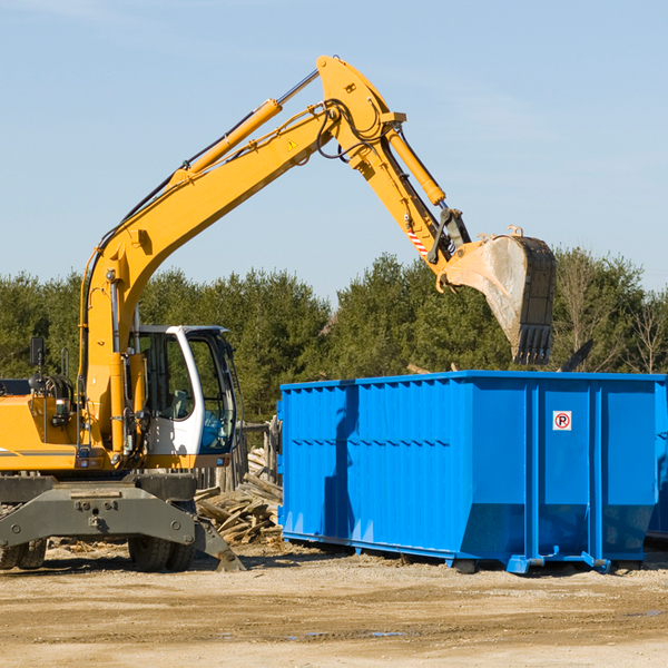 can i choose the location where the residential dumpster will be placed in Trenton IL